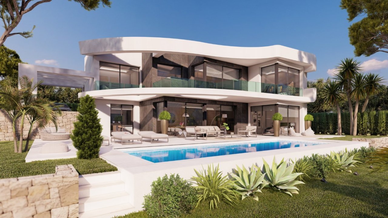Diese Villa befindet sich in einer wunderschönen Gegend, nur 5 Minuten vom Strand von Calpe entfernt. Das Anwesen bietet einen Blick auf das Meer, den