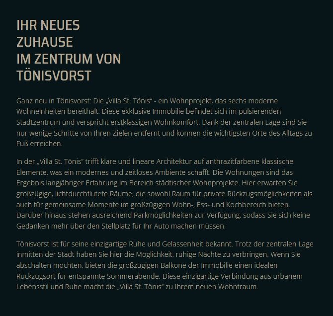 Objektbeschreibung Villa St-Tönis - Immoleon Objektbeschreibung Villa St-Tönis - Immoleon